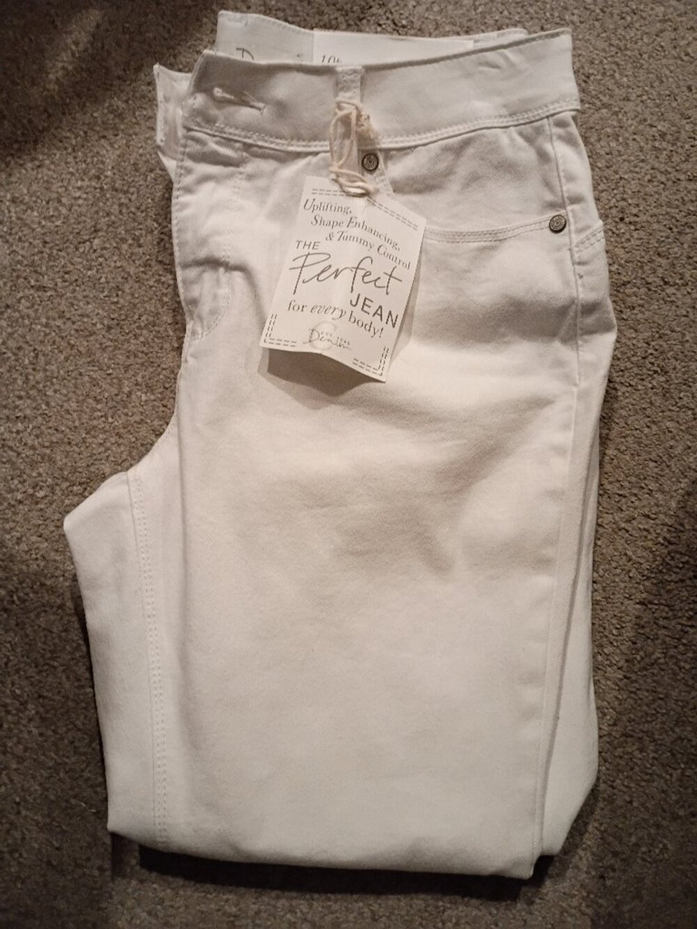 Ladies white jeans